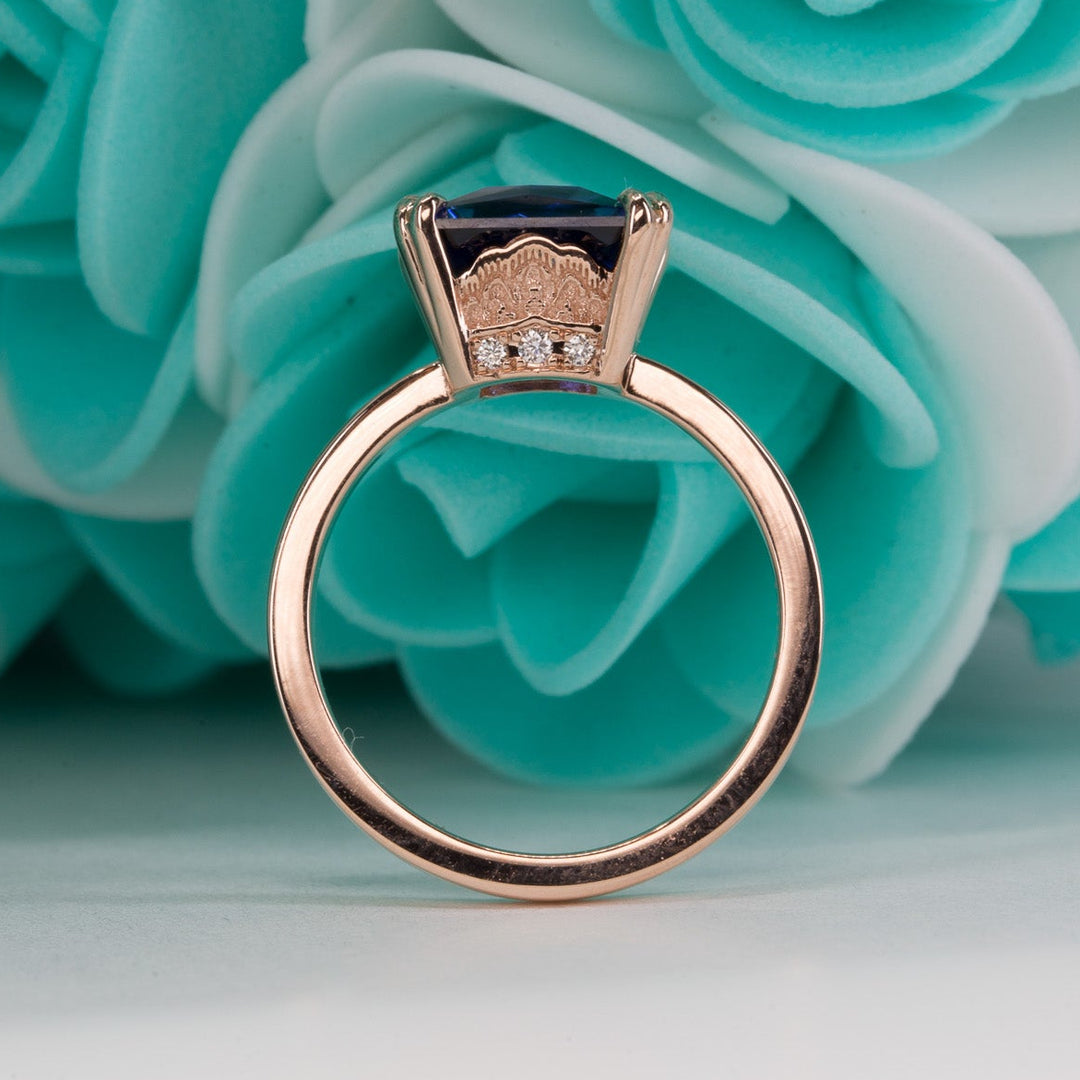 Noa Princess Cut Engagement Ring Setting