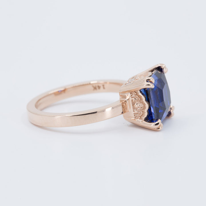 Noa Princess Cut Engagement Ring Setting