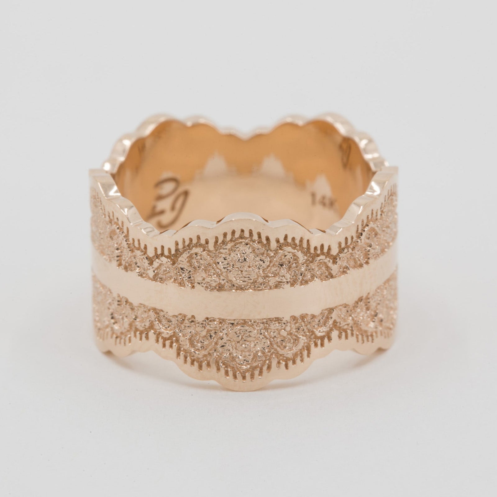 Gia Lace Wedding Ring – view 2