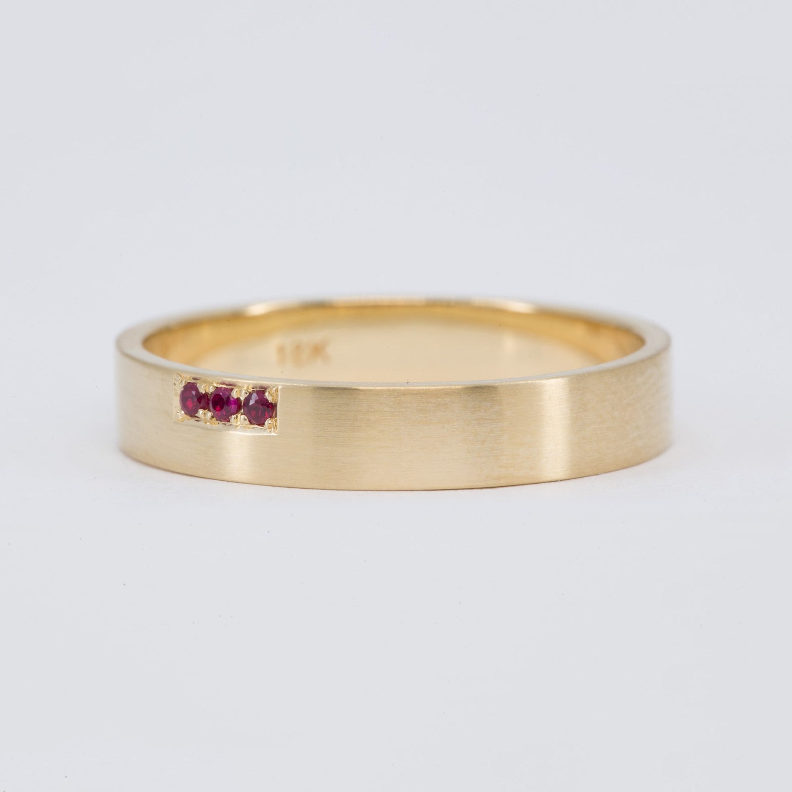 Aris Men's Wedding Band in 14K Yellow Gold – view 2