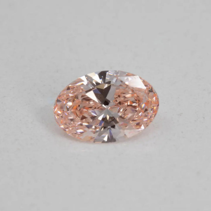 2.27ct Oval Lab Grown Pink Diamond with IGI Certificate Fancy Vivid Pink VS1