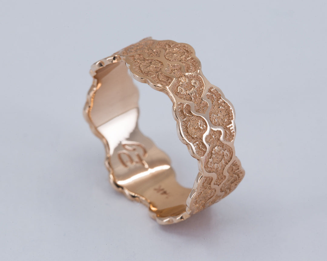 Raven Lace Wedding Ring